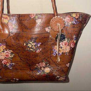 Patricia Nash English Garden Floral Map Collection Purse
